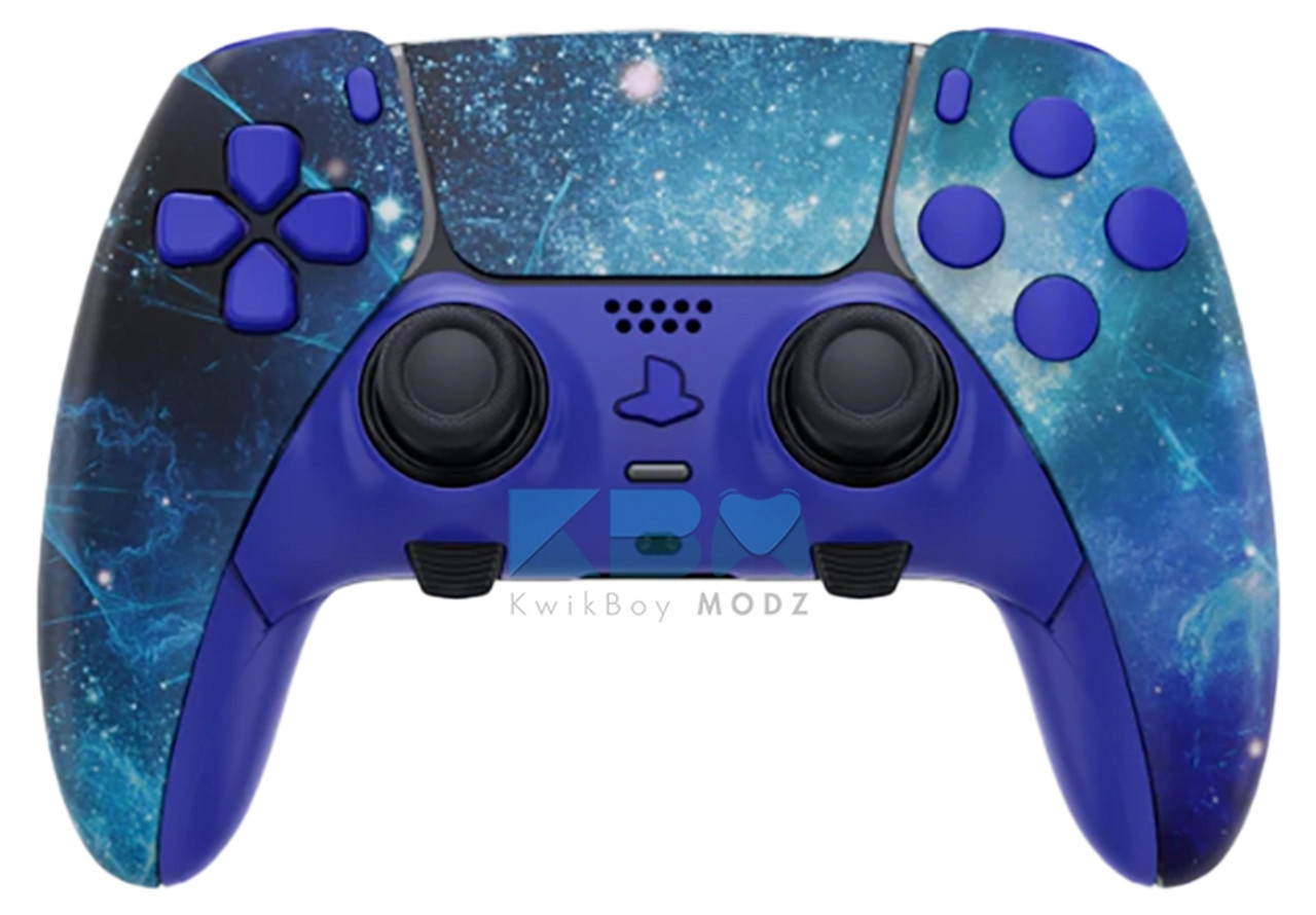 Blue Nebula Custom PS5 Dualsense Edge Pro Controller