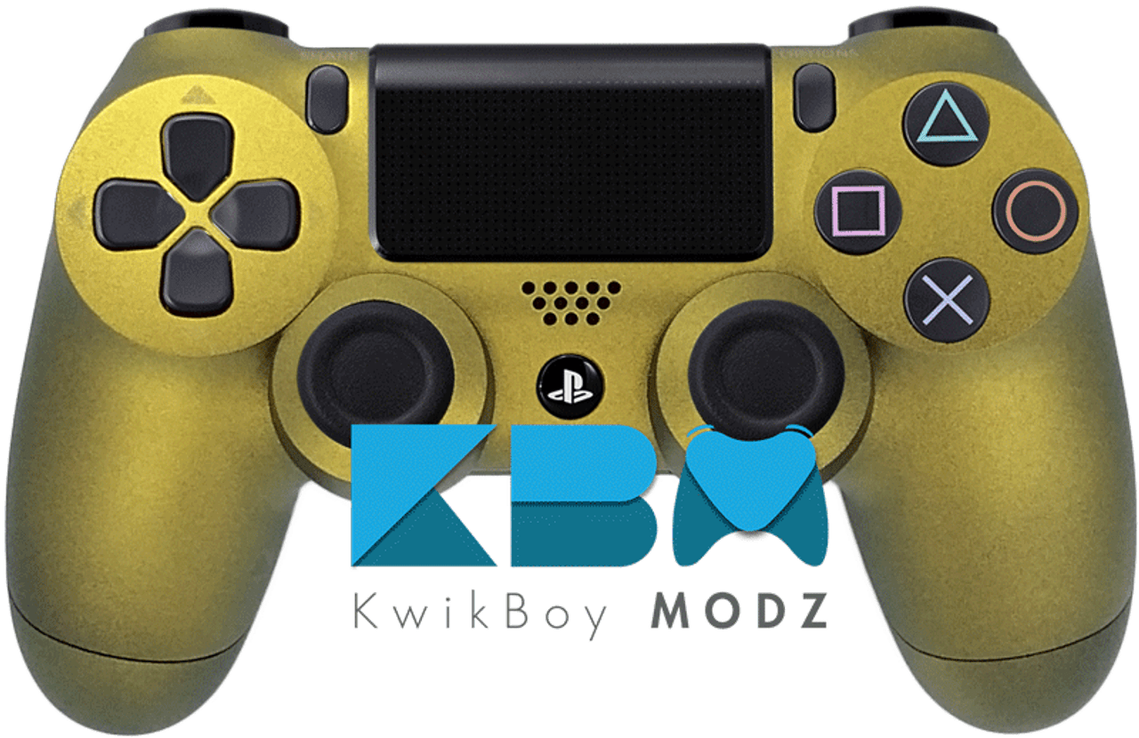 Der er en tendens inden længe fællesskab Custom Gold PS4 Controller - KwikBoy Modz