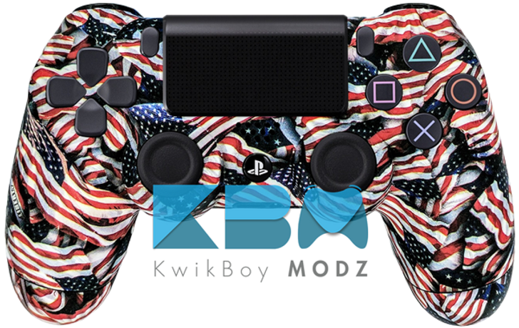 Custom American Flag PS4 Controller