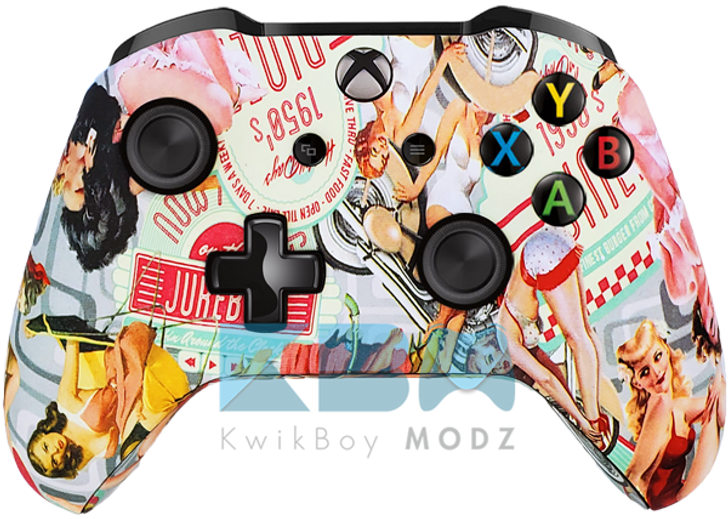 Custom Pin Up Xbox One S Controller