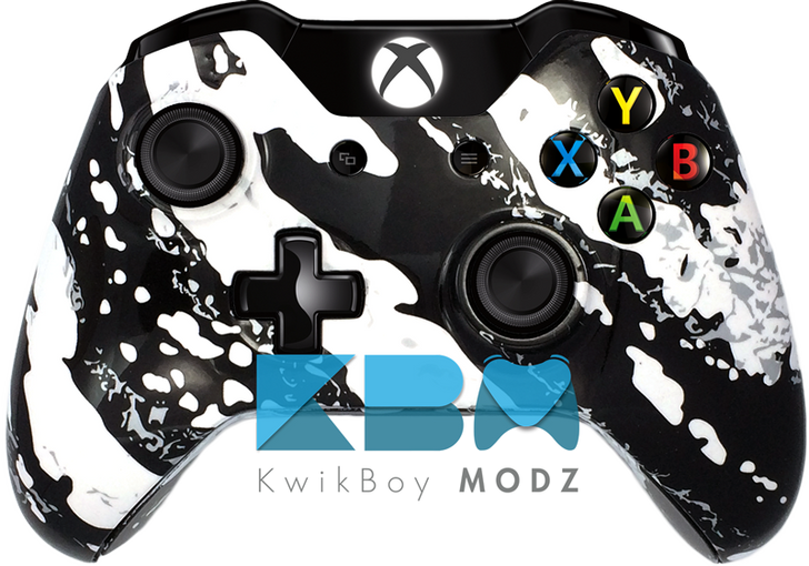 White Splatter Xbox One Controller
