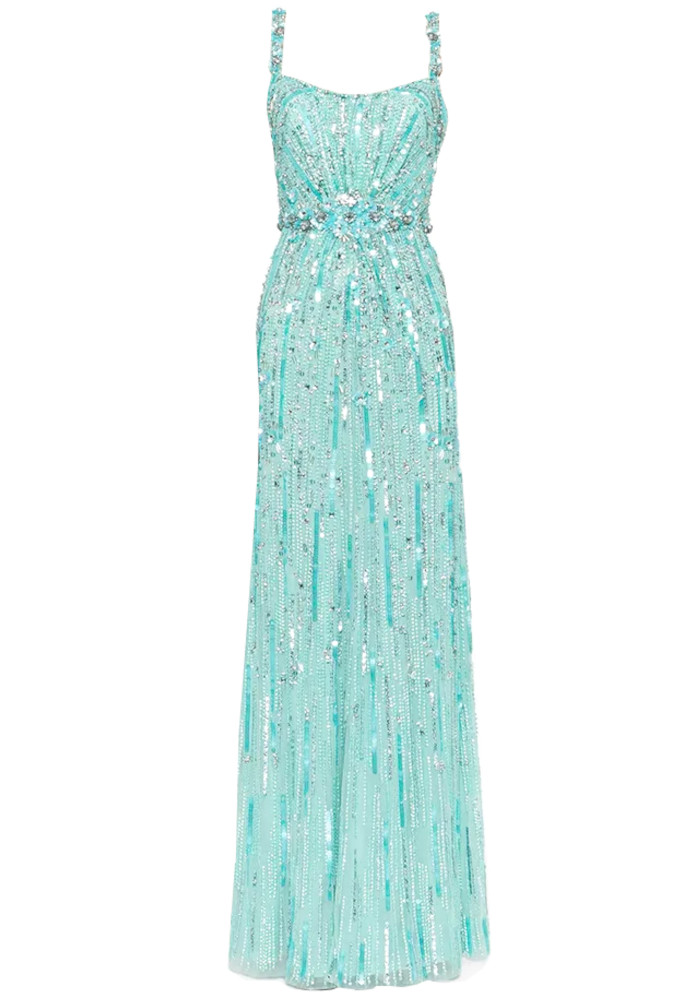 Crystal Gardenia Maxi Dress Pink main image 1
