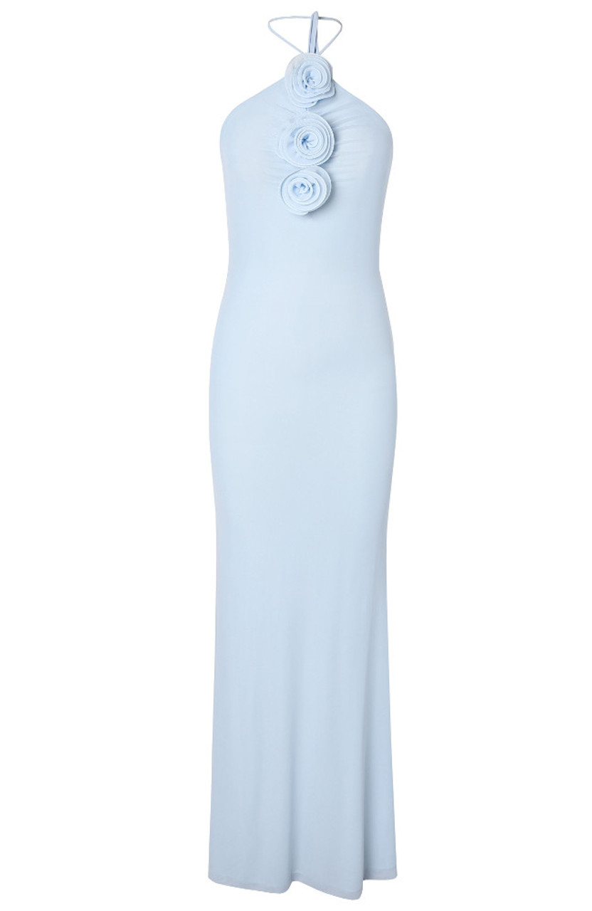 AMERI MEDI LAMP HALTER NECK DRESS ライトブルー AMERI MEDI LAMP HALTER NECK DRESS ライトブルー - メルカリ