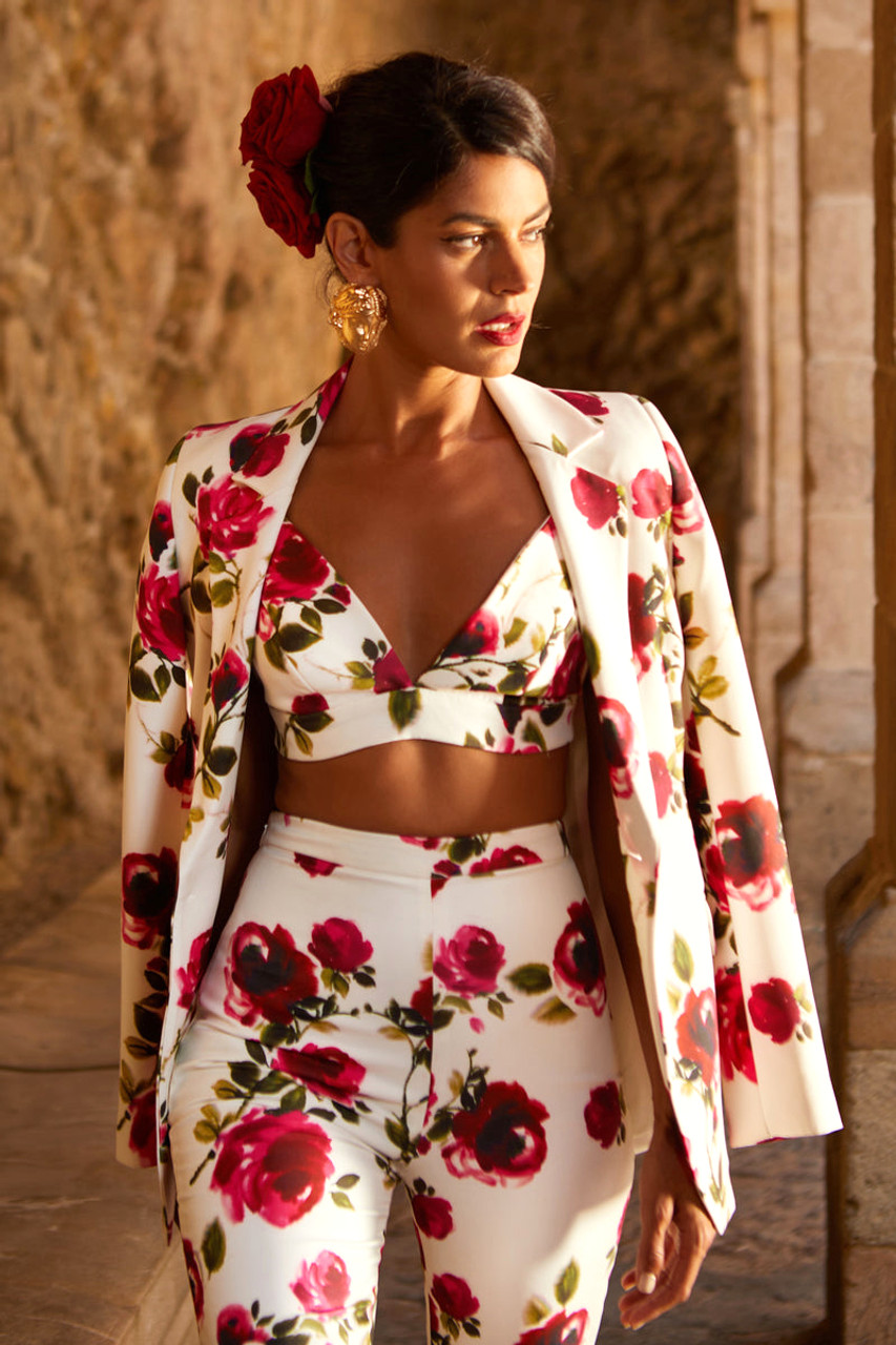 flower printed suits