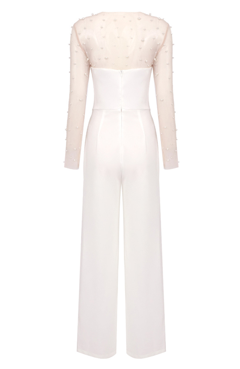 Soiree(pearl) ホワイト Showstopping In Rhinestone Mini Dress | Windsor