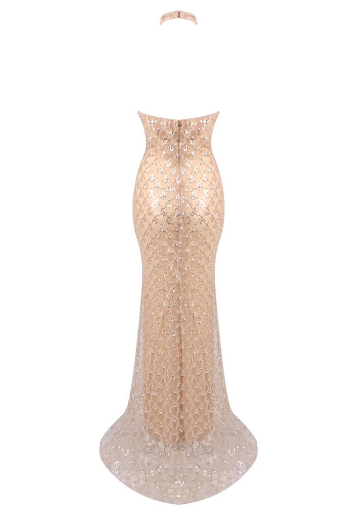 green emerald velvet dress A-line Nude and White Lace Appliques V Neck Beaded Long Prom Dress DM1 –  Demodresses