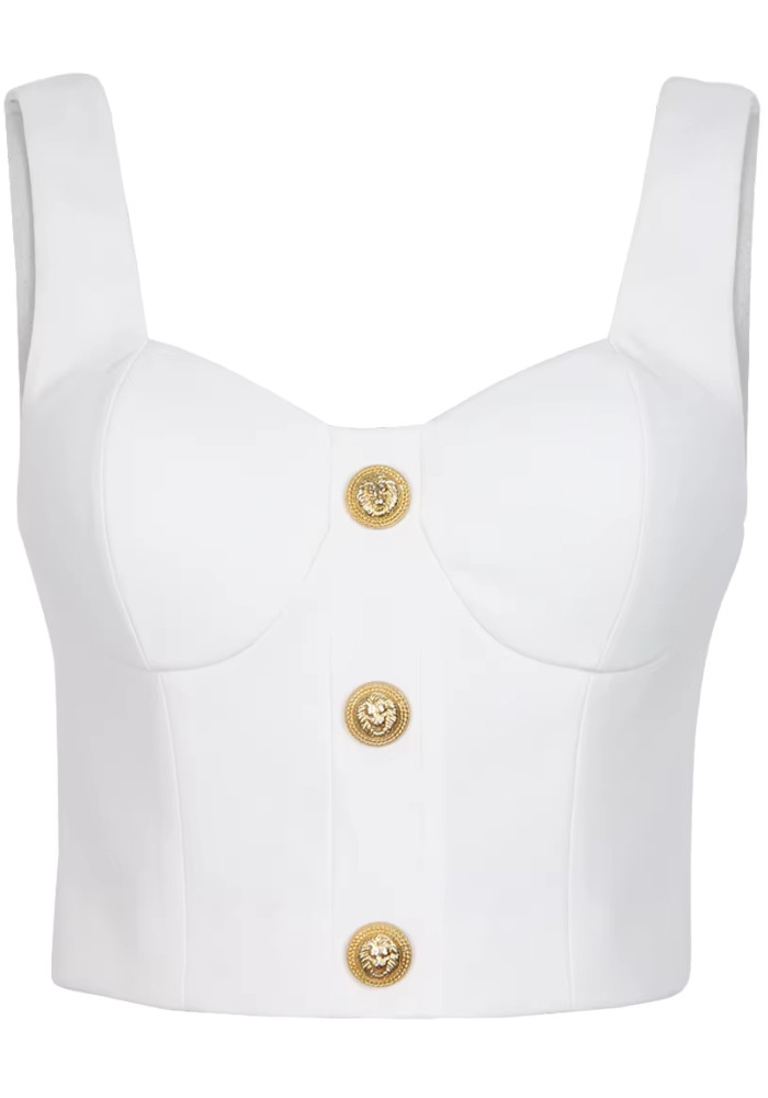 Bustier A Line Two Piece Dress White - Luxe Two Piece Dresses and Luxe  Party Dresses