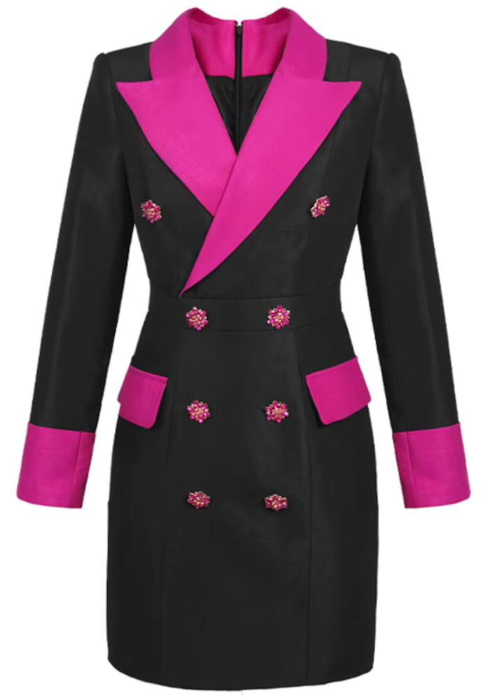 black dress with pink blazer Black Jeans How To Dress A Pink Blazer Think Pink With Love From Kat