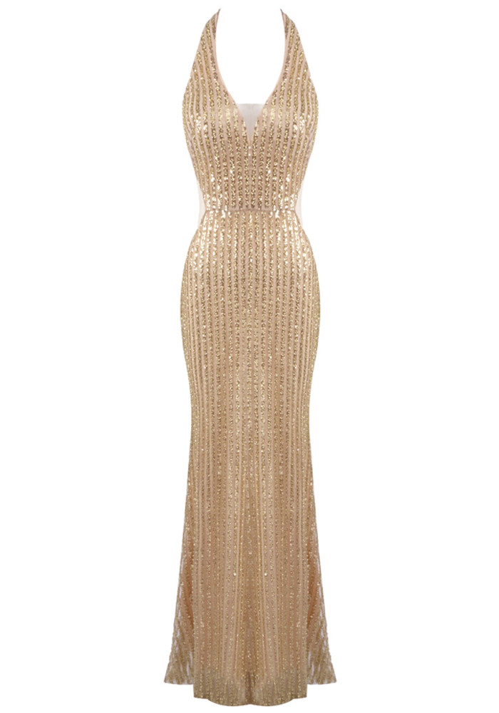 slim fit dress slacks Dolly High End Sleeveless Halter Shawl Long Pleated Evening Gown Dress-Linda Xs / As Shown
