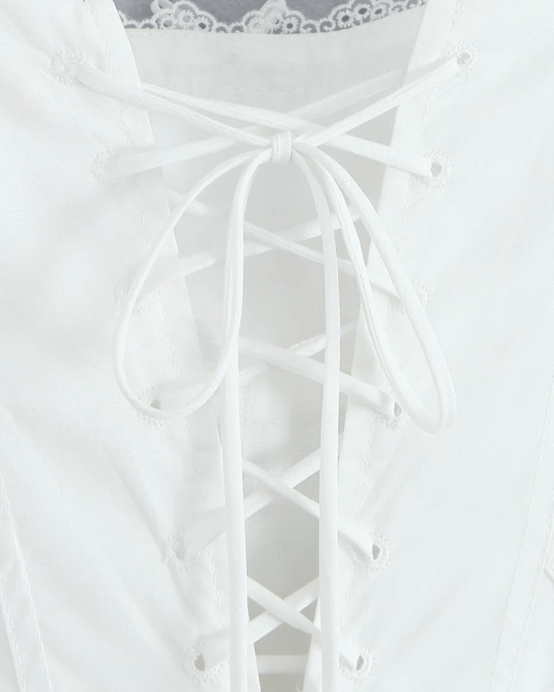 white lace over nude dress Palm Springs Lace Overlay Maxi Dress White main image 0