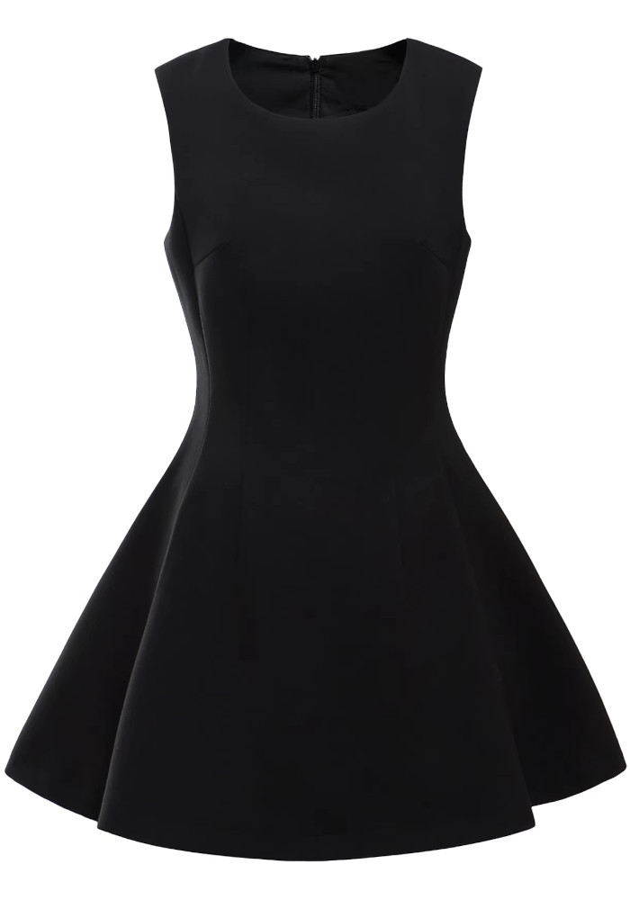 black skater dresses Black Skater Dress Sleeveless main image 0