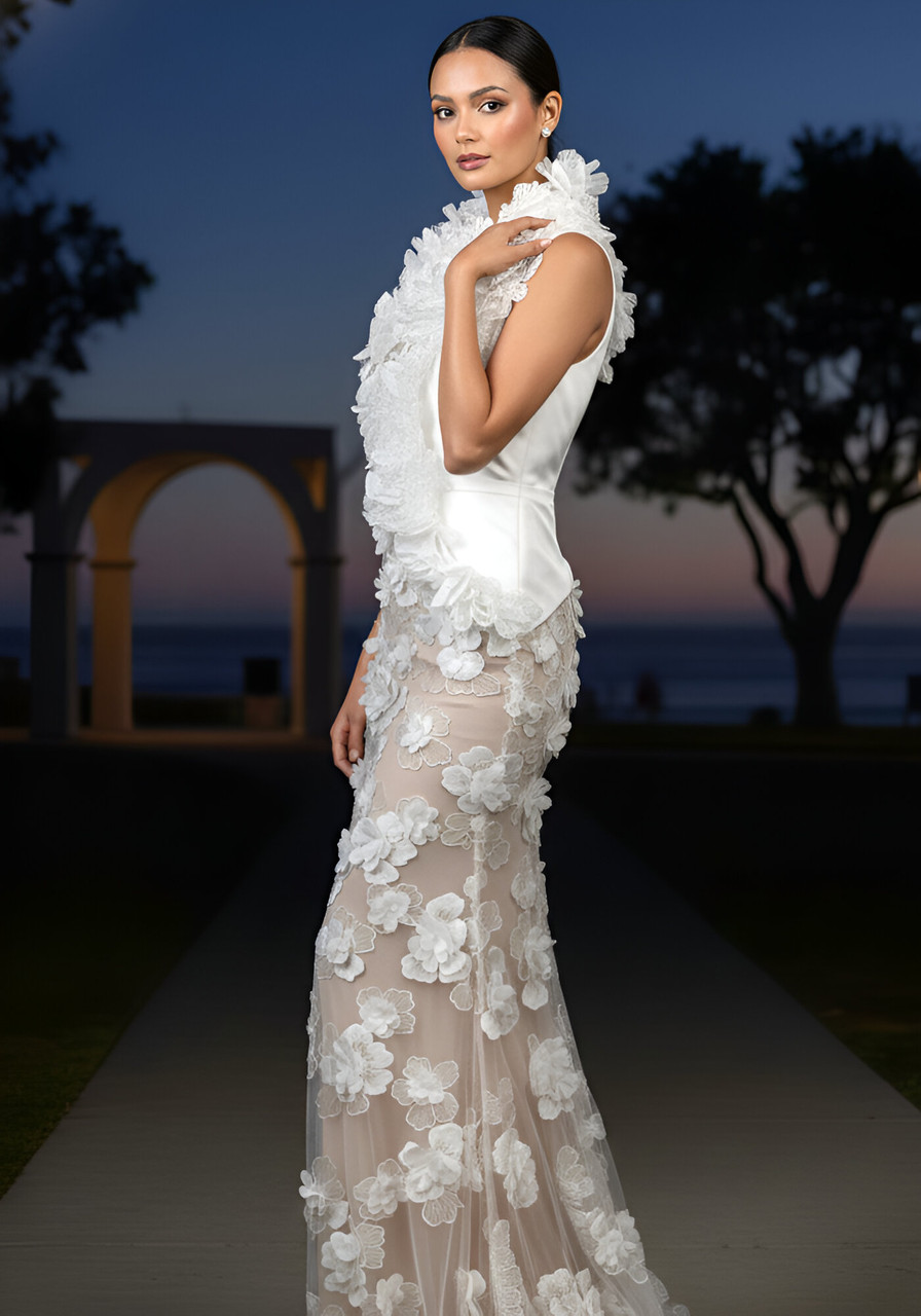 chinese dress ladies Alexandra Pearl Embellished Maxi Dress | Made-To-Order main image 0