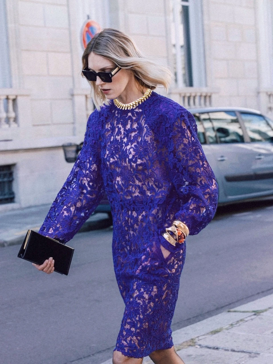 knee length dresses for ladies Lace Tie Waist Long Sleeve Dress – Hazel Blues®