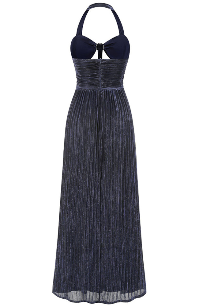 strapless open back dress Perla Navy Maxi Dress– Chic Women's Dress main image 1