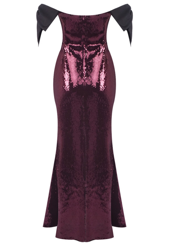white christmas dresses Draped Shoulder Velvet Corset Midi Dress - Tealblue main image 0