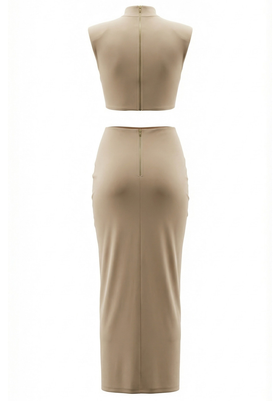Draped Cut Out Maxi Dress Nude - Luxe Maxi Dresses and Luxe Party Dresses Draped Cut Out Maxi Dress Nude - Luxe Maxi Dresses and Luxe Party Dresses