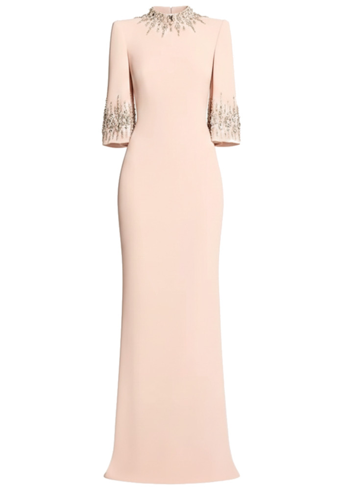 blush short sleeve dress Short Sleeve Bow Waist Sheath Dress In Blush