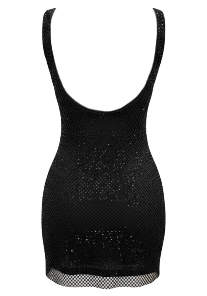 Embellished Backless Dress Black - Luxe Mini Dresses and Luxe Party Dresses Embellished Backless Dress Black - Luxe Mini Dresses and Luxe Party Dresses