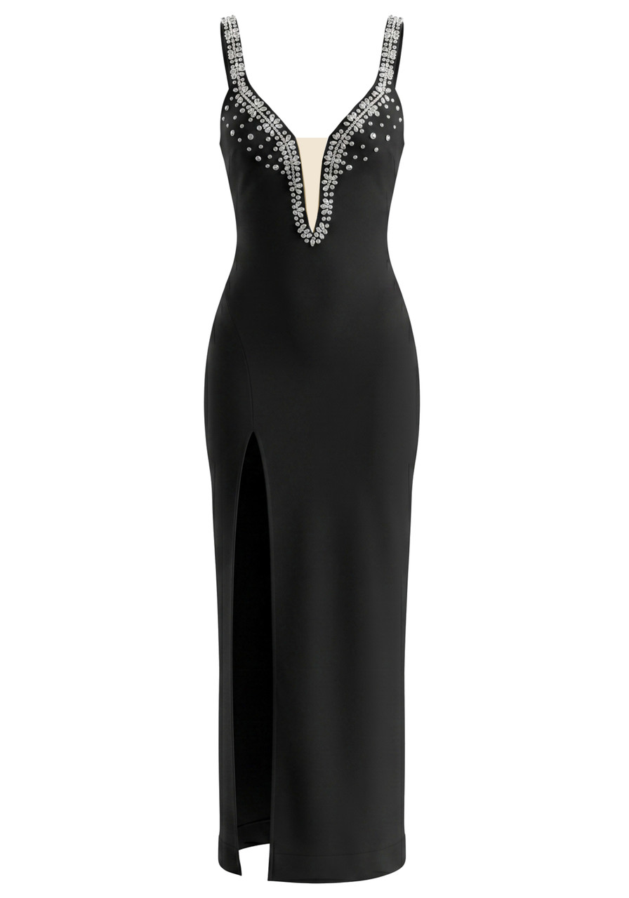 black sequin v neck maxi dress Buy Lipsy Black Premium Sequin Floral V-Neck Maxi Dress from Next USA