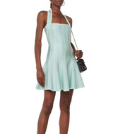 Halter A Line Dress Turquoise