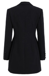 Long Sleeve Crystal Floral Blazer Black Long Sleeve Crystal Floral Blazer Black