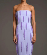 Strapless Embellished Maxi Dress Lavender Strapless Embellished Maxi Dress Lavender