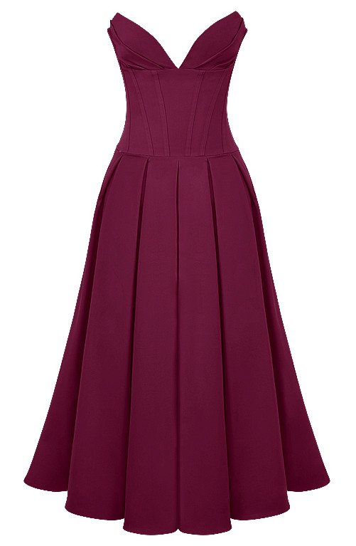 Elegant Midi Bustier Dress main image 0