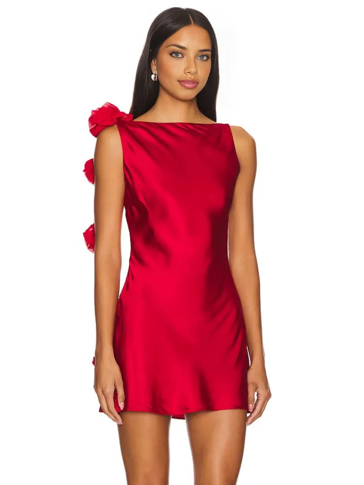 Floral Backless A Line Maxi Dress Red - Luxe Maxi Dresses and Luxe ...