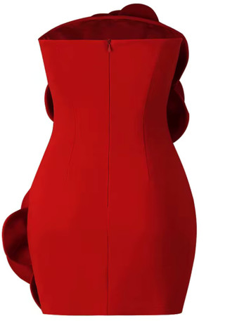 Strapless Floral 3D Dress main image 0