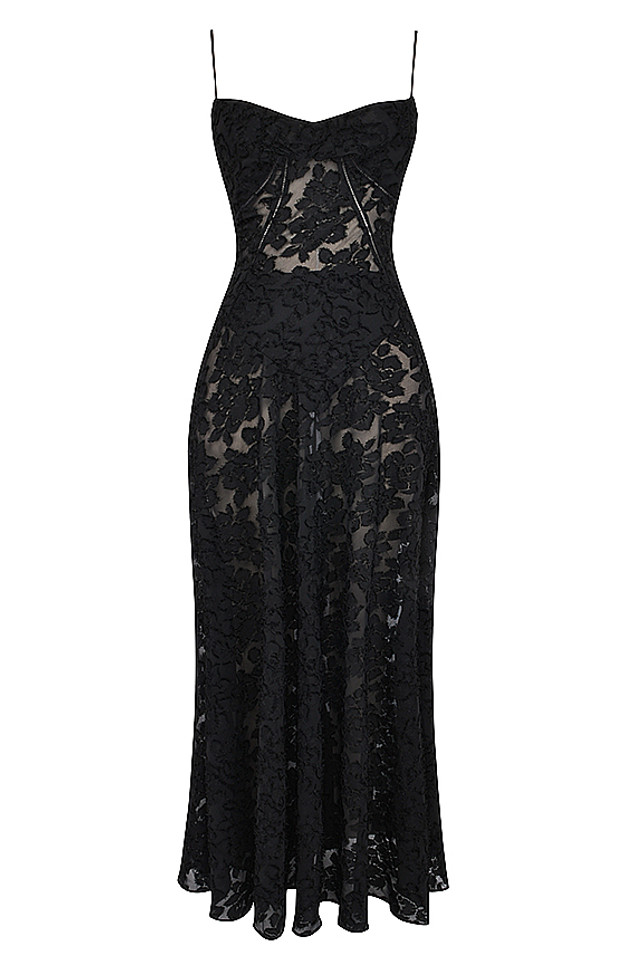 Floral Corset Maxi Dress Black Floral Corset Maxi Dress Black
