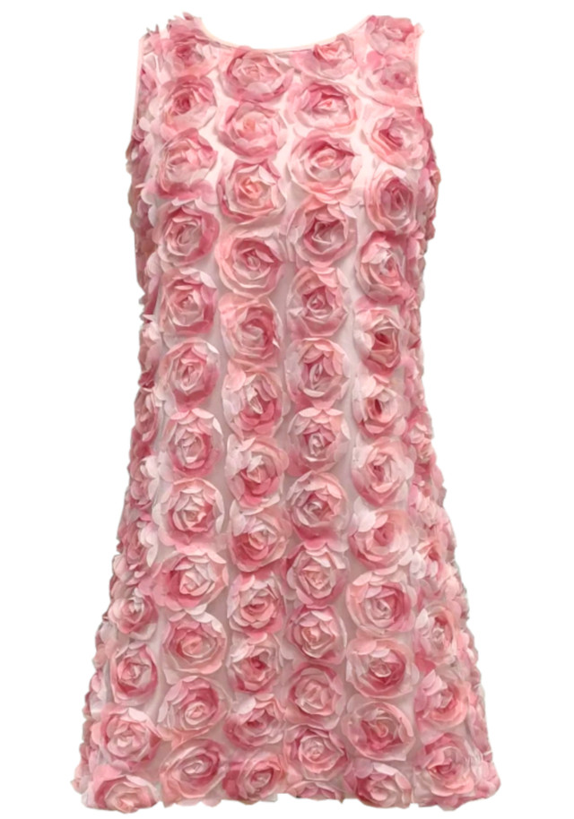 Floral A Line Dress Pink Floral A Line Dress Pink