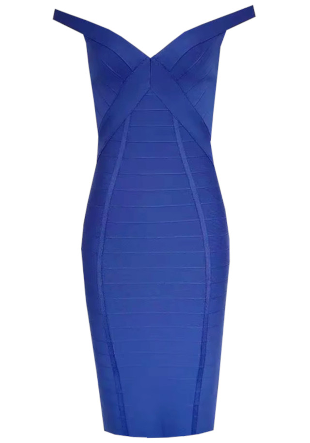 Bardot Midi Dress Blue