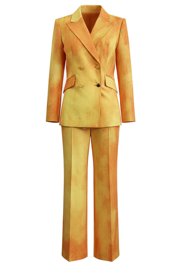 Long Sleeve Suit Orange