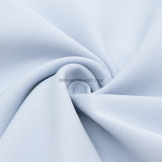 Puff Long Sleeve Dress Blue White