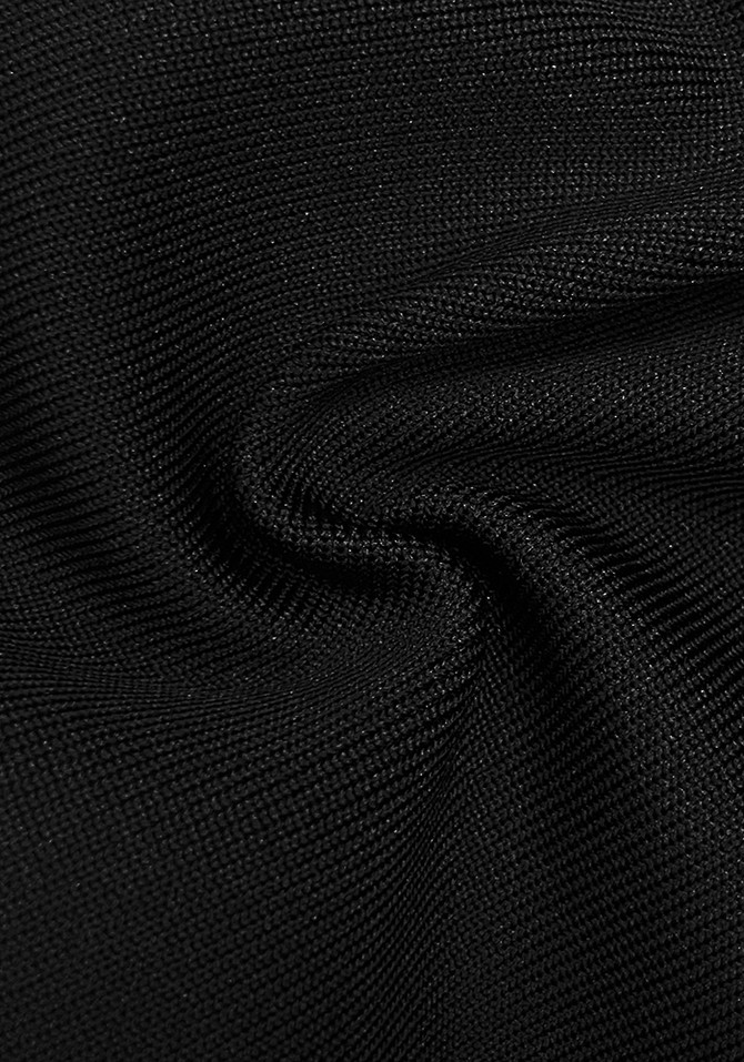 Strapless Draped Dress Black