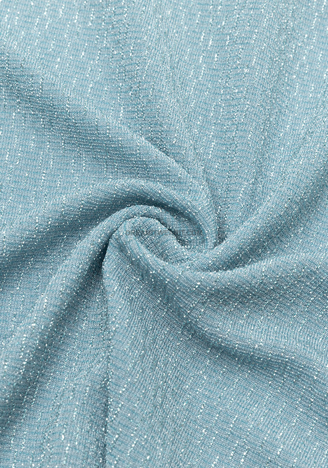 Long Sleeve Draped Maxi Dress Blue