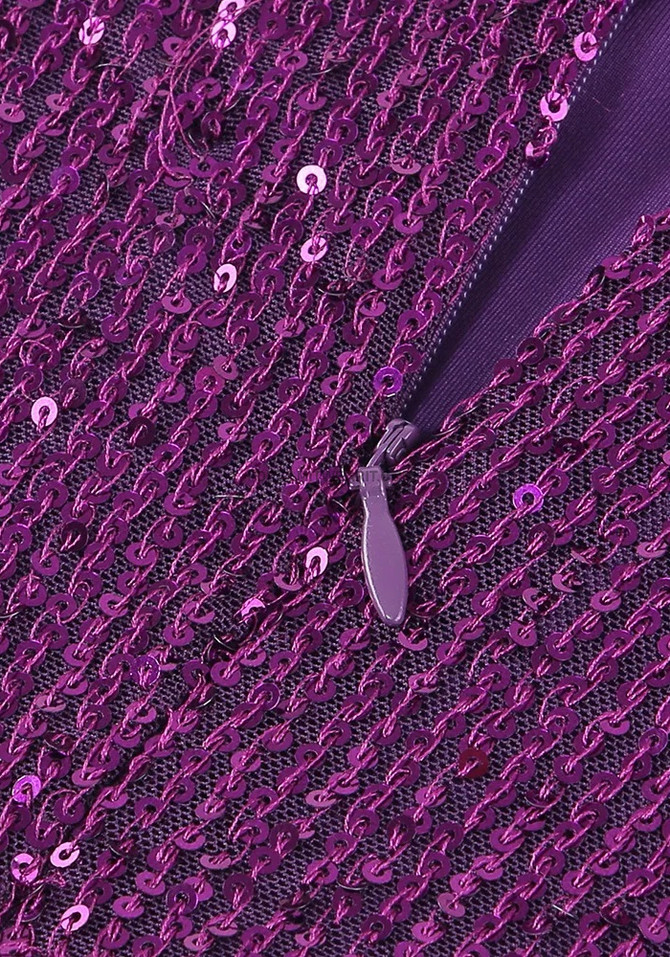 One Shoulder Maxi Dress Purple