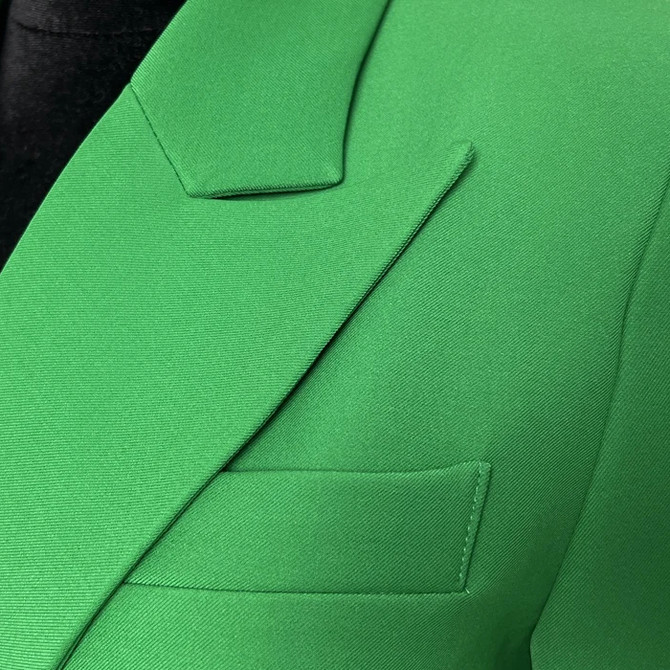 Long Sleeve Coat Dress Green