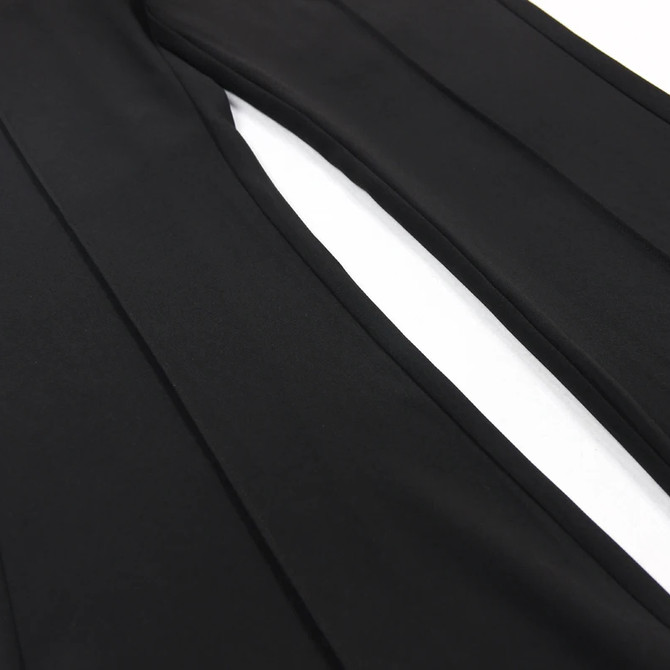 Long Sleeve Crystal Detail Suit Black