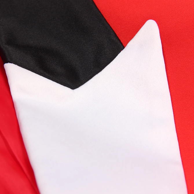 Long Sleeve Suit Red Black White