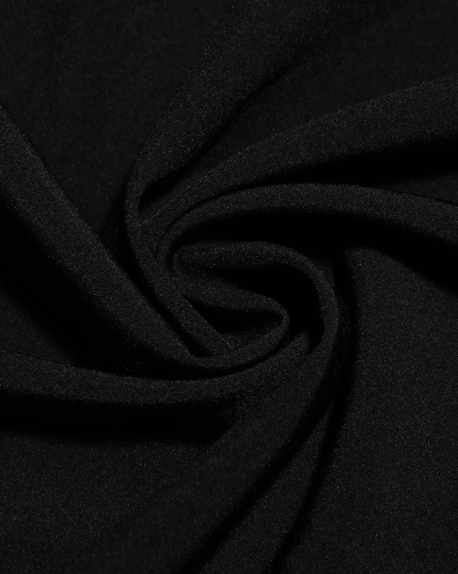 Strapless Bustier A Line Midi Dress Black