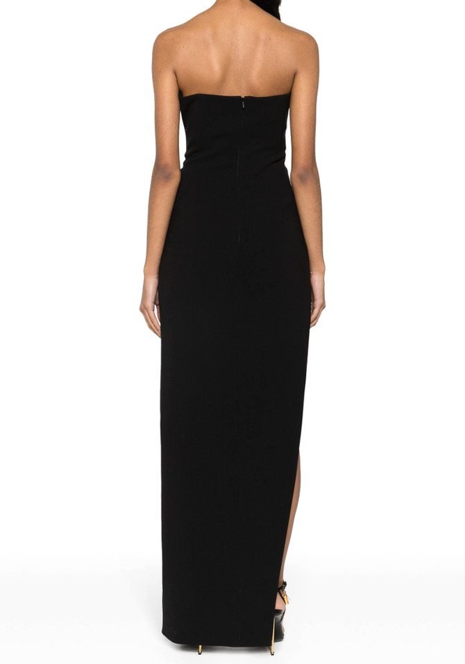 Strapless Embellished Maxi Dress Black
