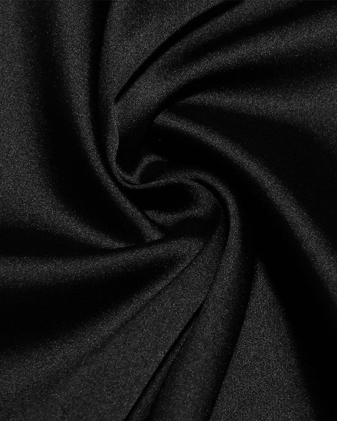 Strappy Midi Faux Leather Dress Black