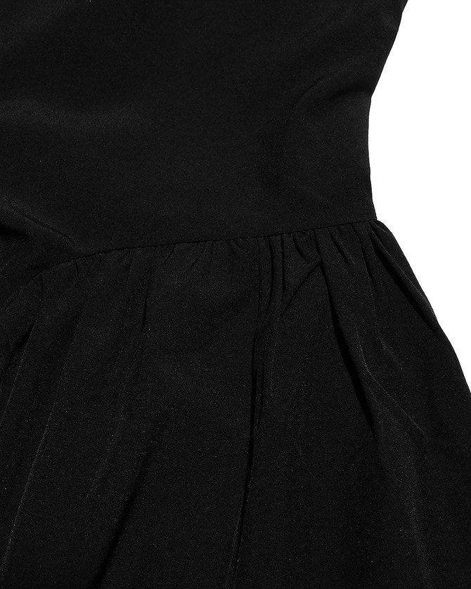 Halter A Line Dress Black