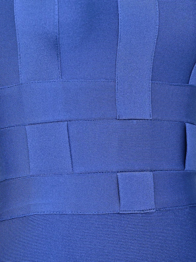 Structured Midi Dress Blue