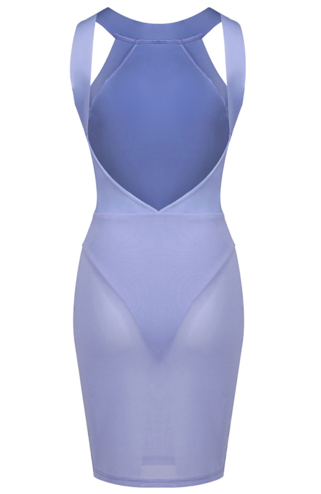 Halter Backless Dress Lavender