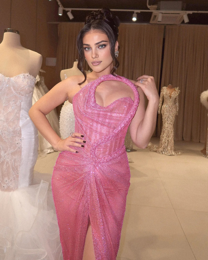 Strapless Sparkly Structured Maxi Dress Pink