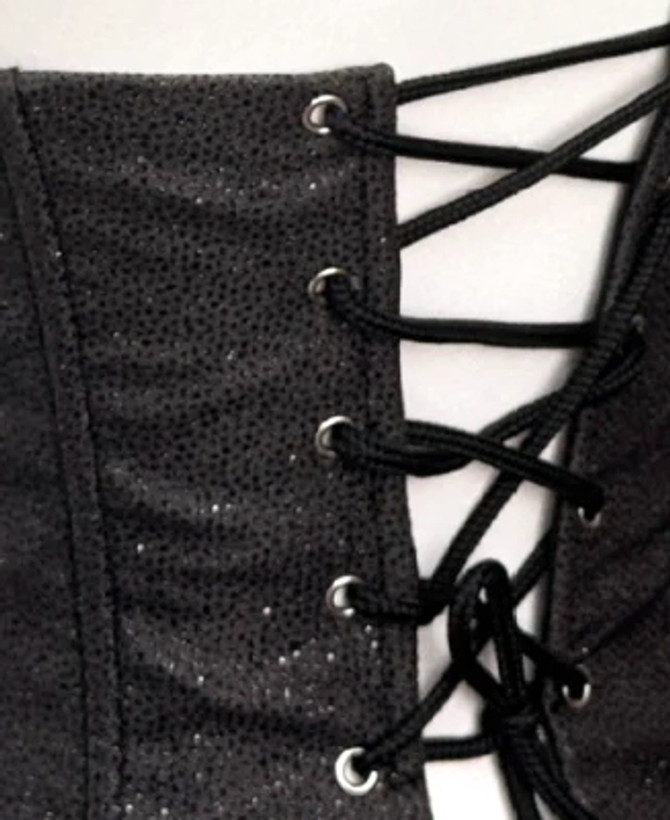 Strapless Crystal Corset A Line Dress Grey