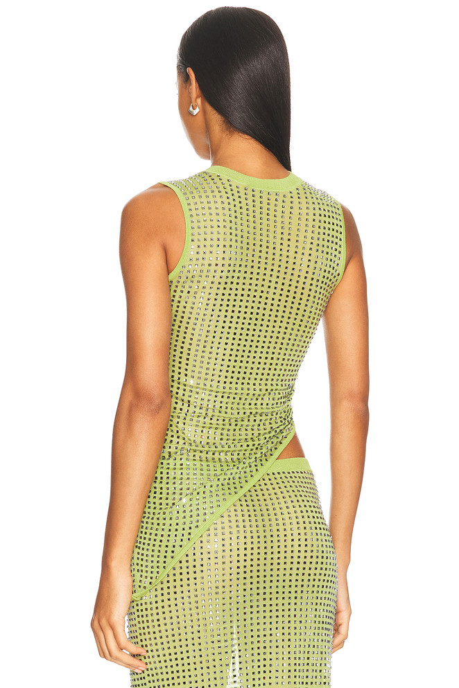 Embellished Midi Two Piece Dress Green