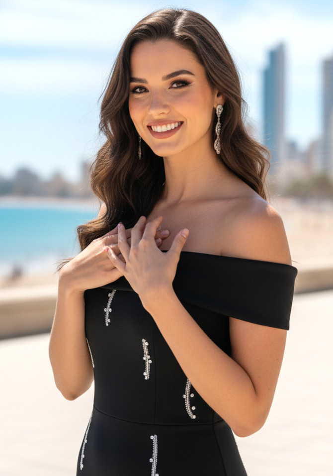 Bardot Crystal Maxi Dress Black